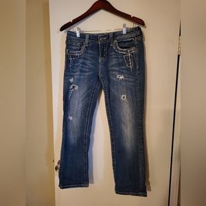 Miss Me 28 JE5836EC Distressed cropped jeans